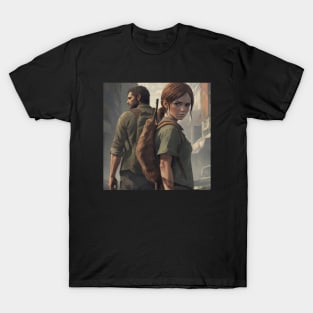 The Last of Us fan art - Joel and Ellie T-Shirt